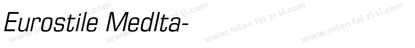 Eurostile MedIta字体转换
